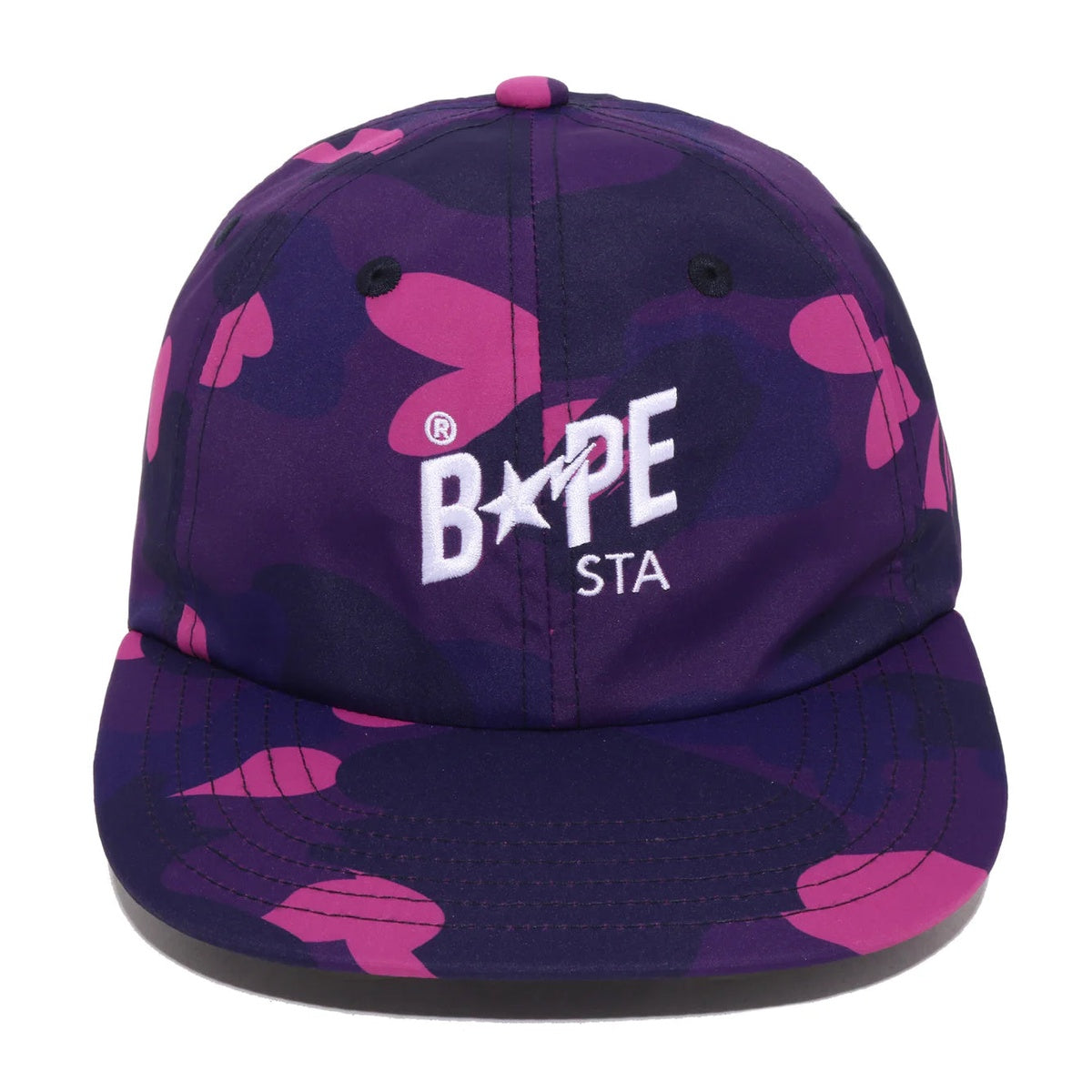 A BATHING APE COLOR CAMO BAPE STA PANEL CAP PURPLE
