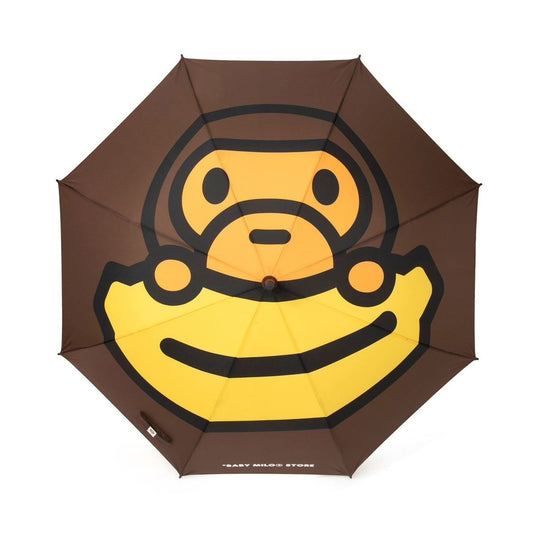 A BATHING APE BAPE BABY MILO STORE BABY MILO UMBRELLA BROWN