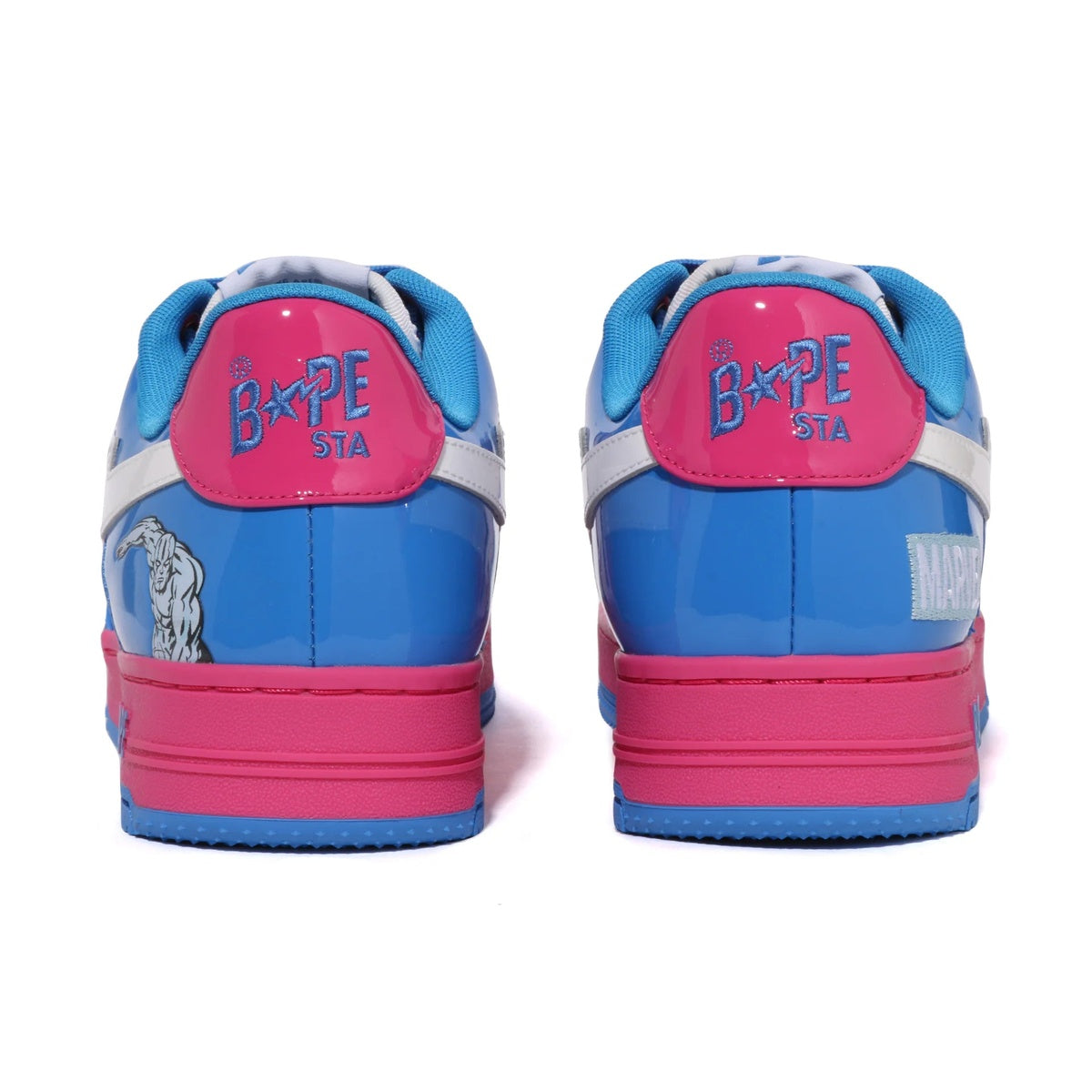 A BATHING APE BAPE STA BAPE F4 MARVEL THE FANTASTIC 4 GALACTUS & SILVER SURFER PINK