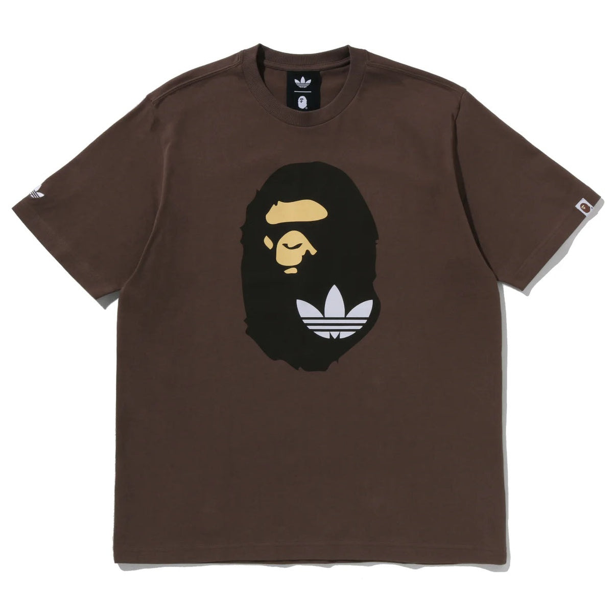 A BATHING APE BAPE ADIDAS World Cup Pack APE HEAD TEE BROWN
