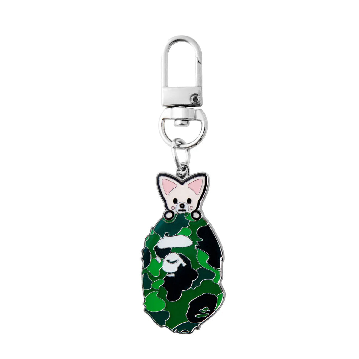 A BATHING APE BAPE STRAYKIDS FOXI.NY KEY RING GREEN