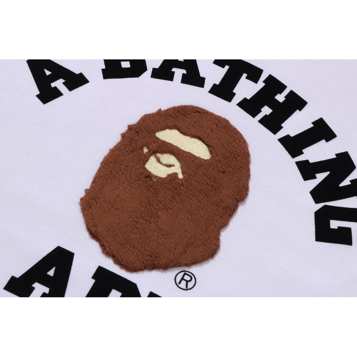 A BATHING APE BAPE BOA COLLEGE TEE WHITE
