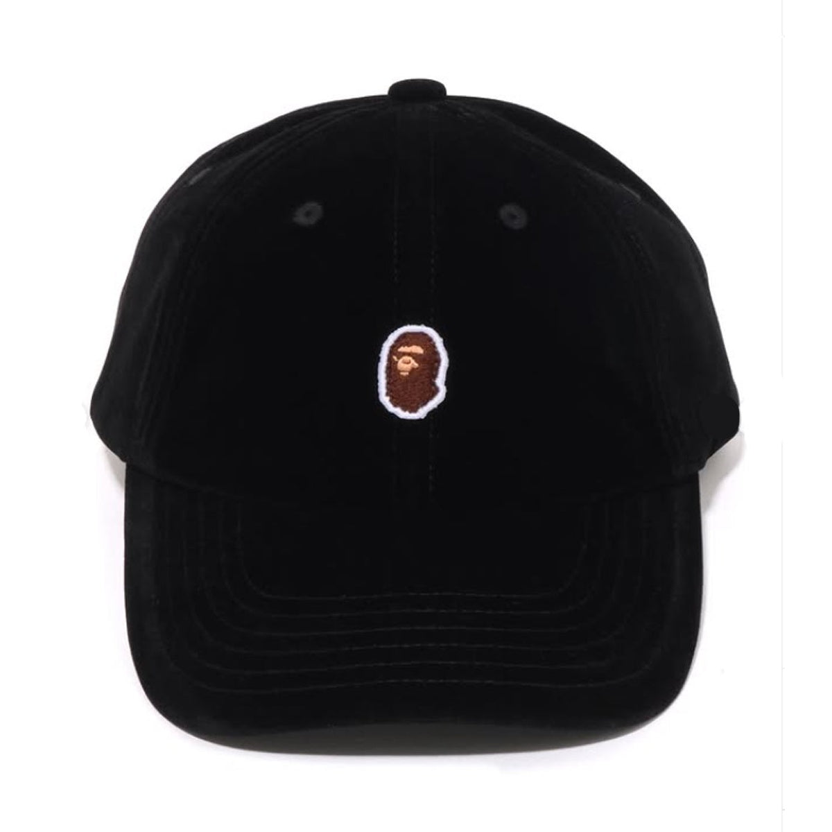 A BATHING APE BAPE ONE POINT PANEL CAP BLACK