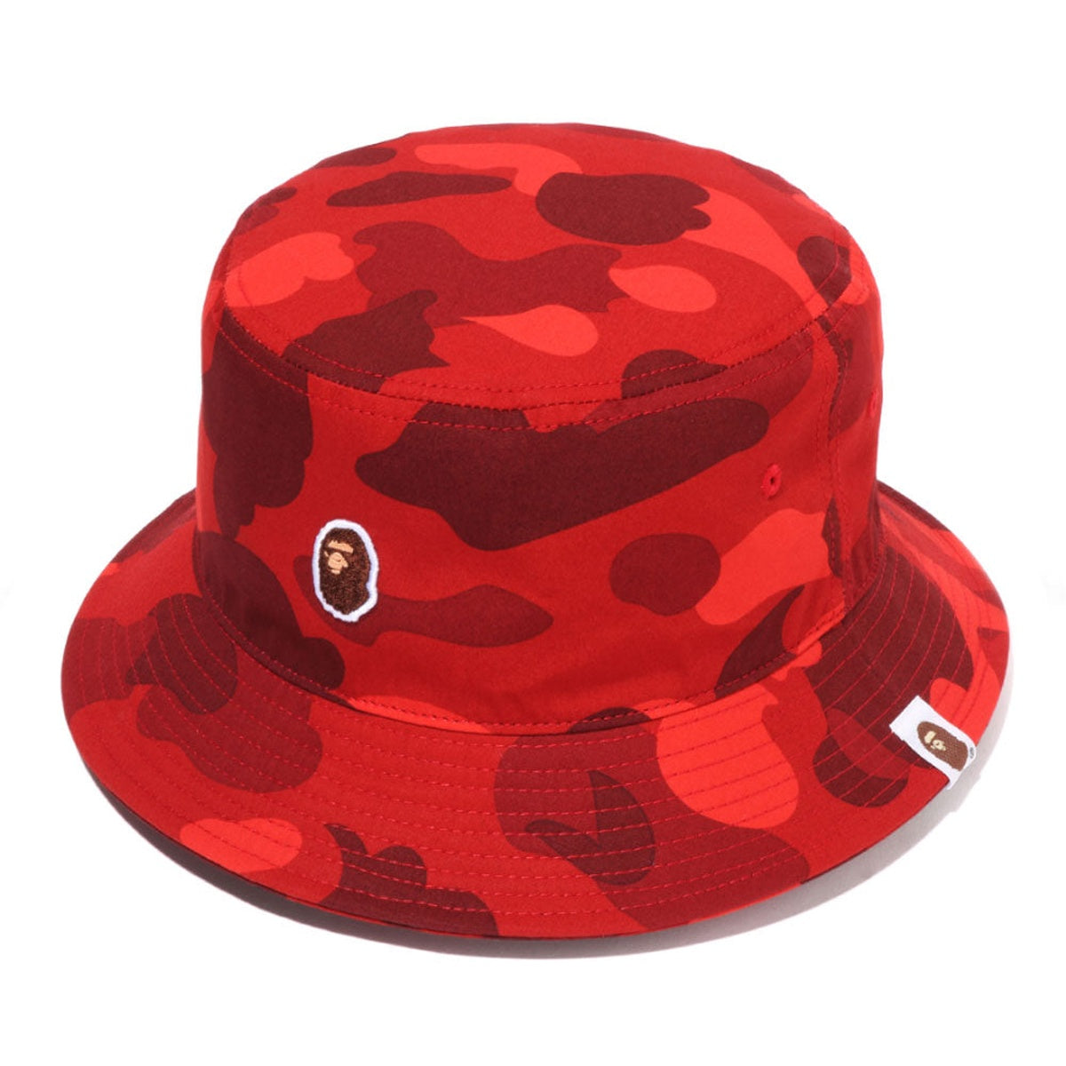 A BATHING APE BAPE COLOR CAMO BUCKET HAT RED