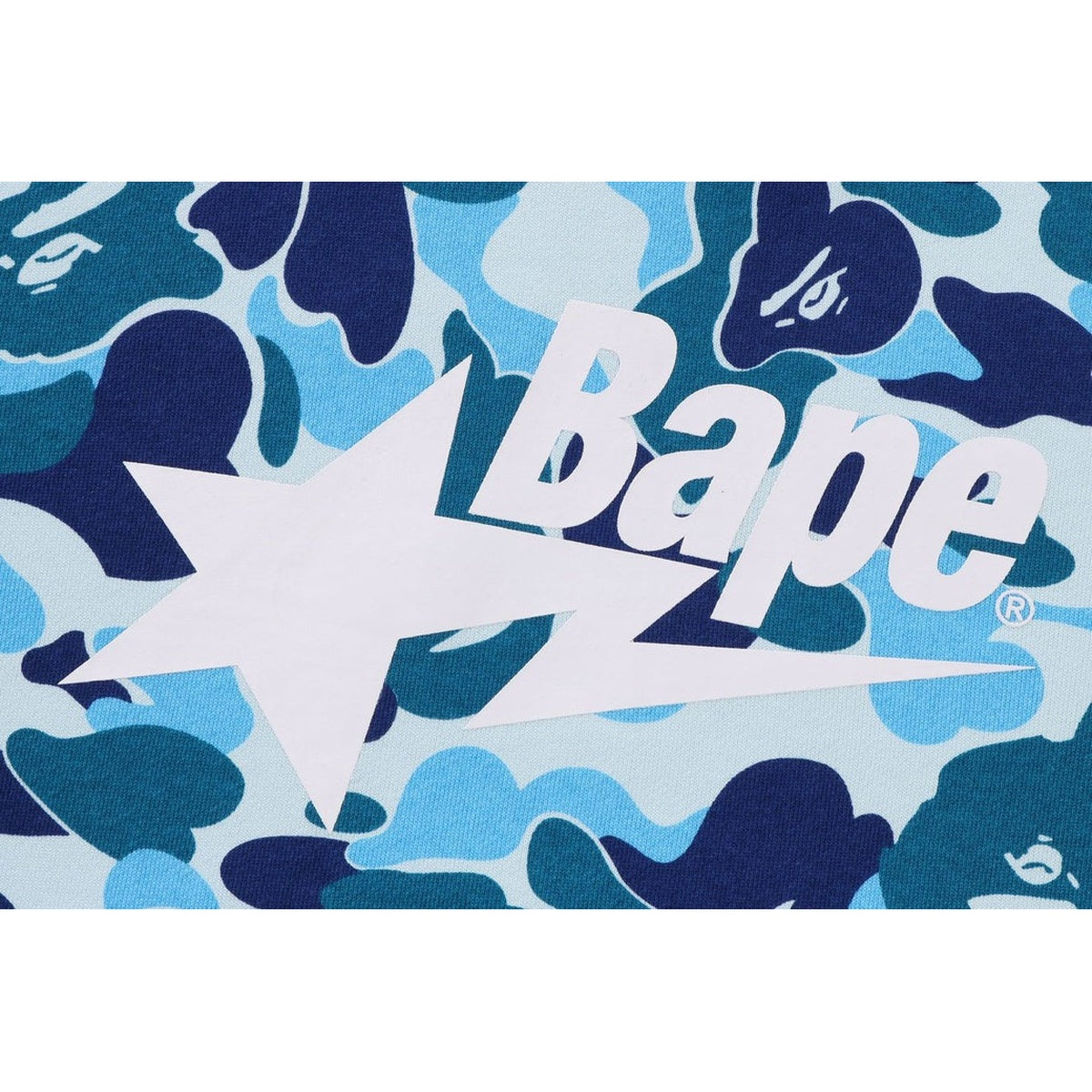 A BATHING APE ABC CAMO BAPE STA PULLOVER HOODIE BLUE