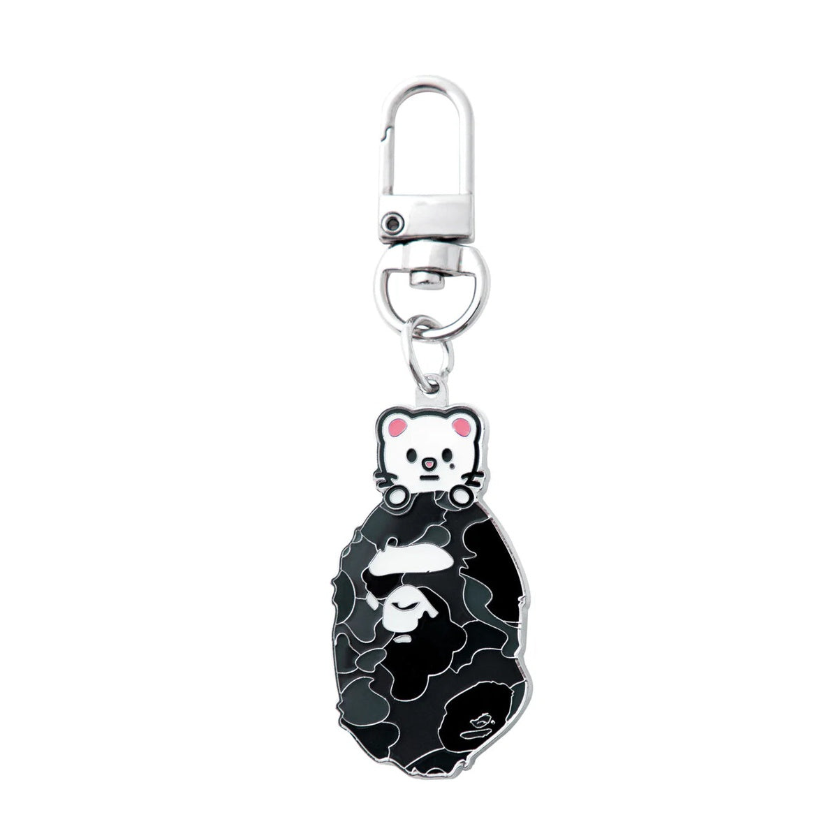 A BATHING APE BAPE STRAYKIDS JINIRET KEY RING BLACK