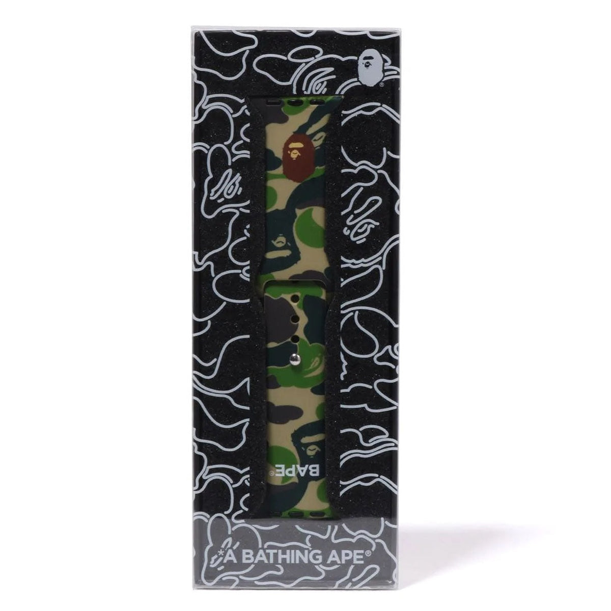 A BATHING APE BAPE ABC CAMO WATCH BAND FOR APPLE WATCH GREEN