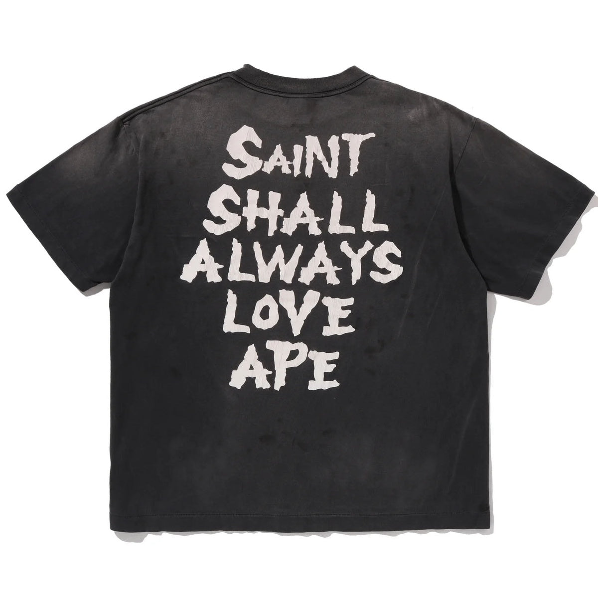 A BATHING APE BAPE SAINT MXXXXXX S.S.A.L.A TEE BLACK