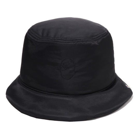 A BATHING APE BAPE PADDED BUCKET HAT BLACK