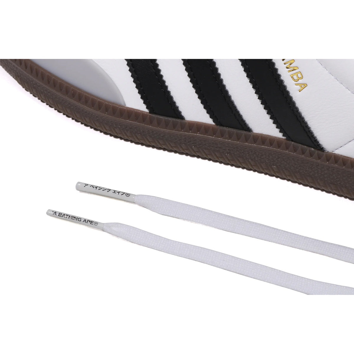A BATHING APE BAPE ADIDAS - SAMBA WHITE