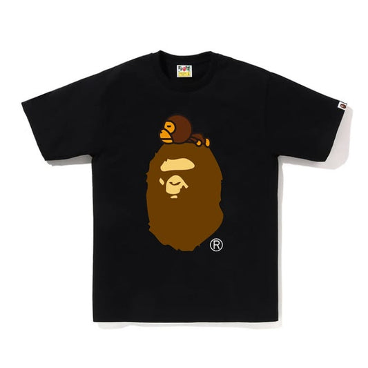 A BATHING APE BAPE MILO ON BIG APE TEE BLACK