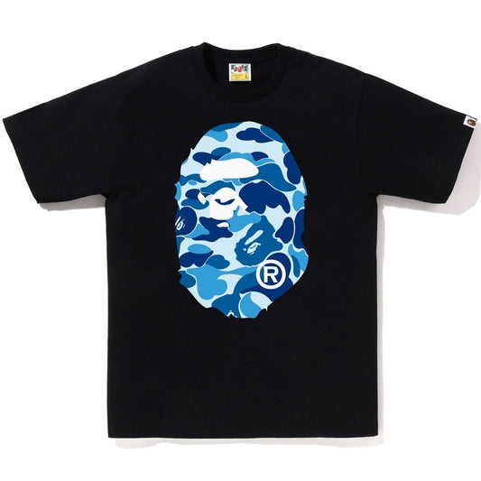 A BATHING APE BAPE ABC CAMO BIG APE HEAD TEE BLACK PINK