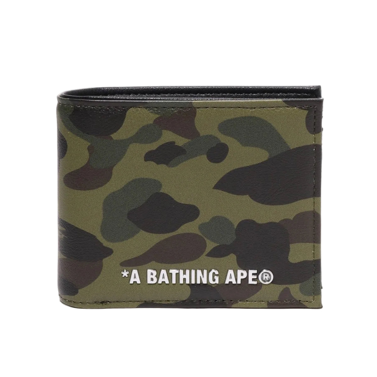 A BATHING APE BAPE 1ST CAMO MINI WALLET GREEN