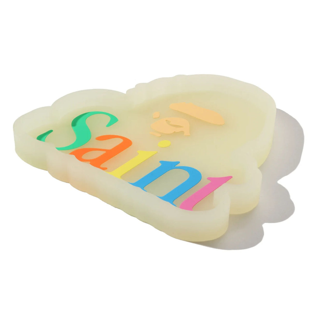 A BATHING APE BAPE SAINT MXXXXXX GLOW IN THE DARK TRAY GREEN