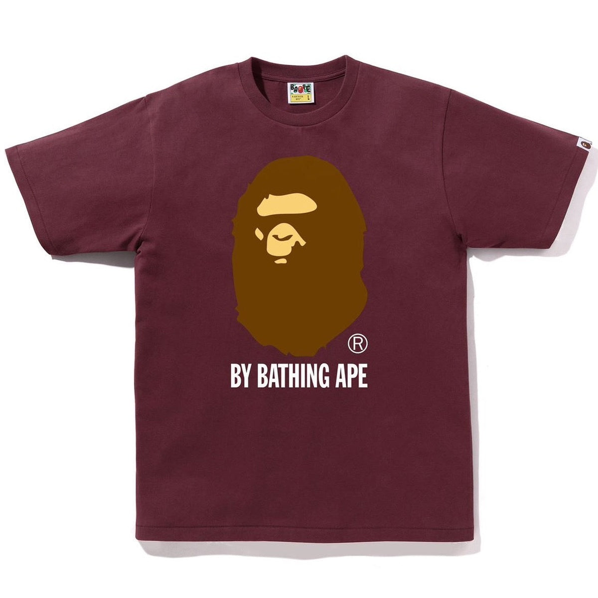 A BATHING APE BAPE BY BATHING APE TEE BURGUNDY