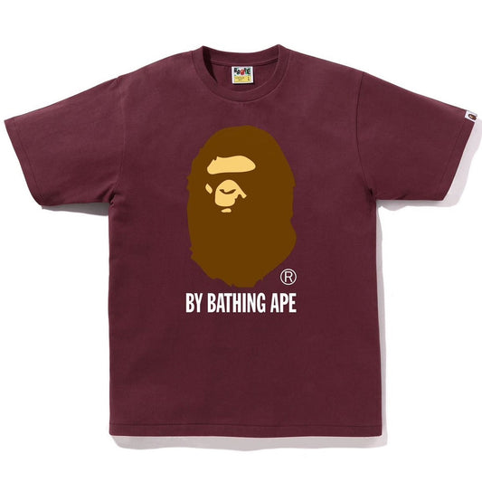 A BATHING APE BAPE BY BATHING APE TEE BURGUNDY