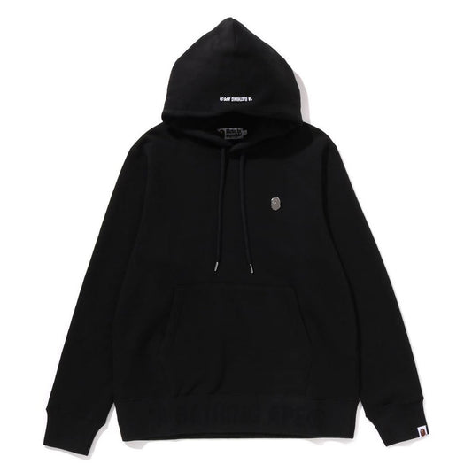 A BATHING APE BAPE ONE POINT PULLOVER HOODIE BLACK