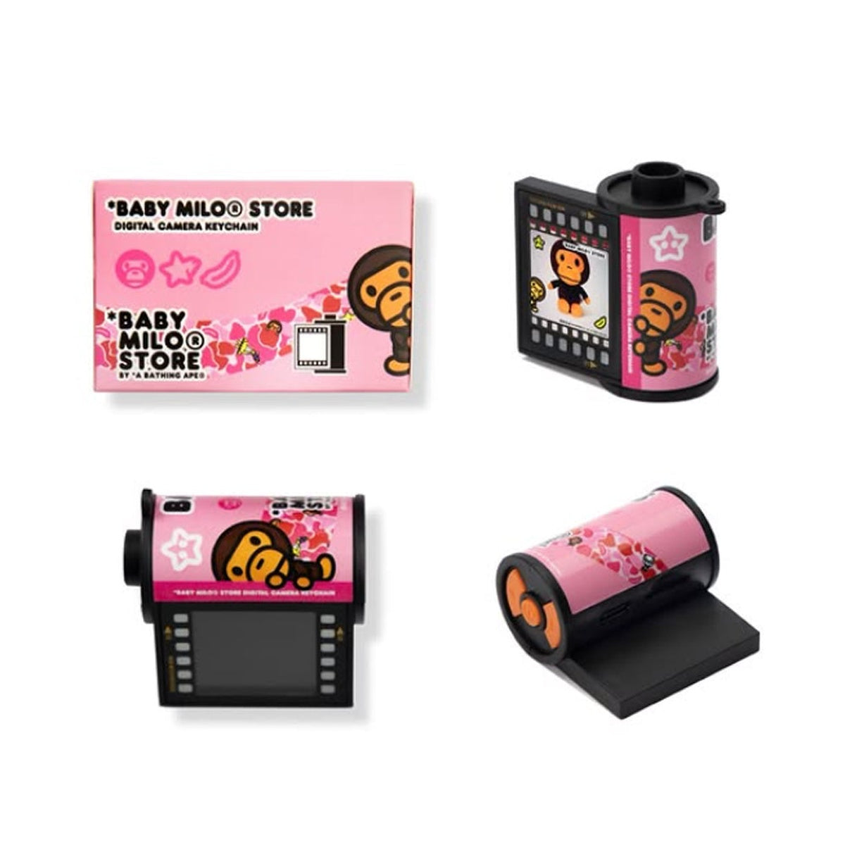 A BATHING APE BAPE BABY MILO STORE BABY MILO BLIND BOX DIGITAL CAMERA KEYCHAIN