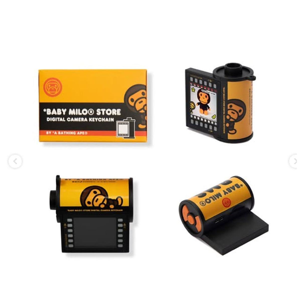 A BATHING APE BAPE BABY MILO STORE BABY MILO BLIND BOX DIGITAL CAMERA KEYCHAIN