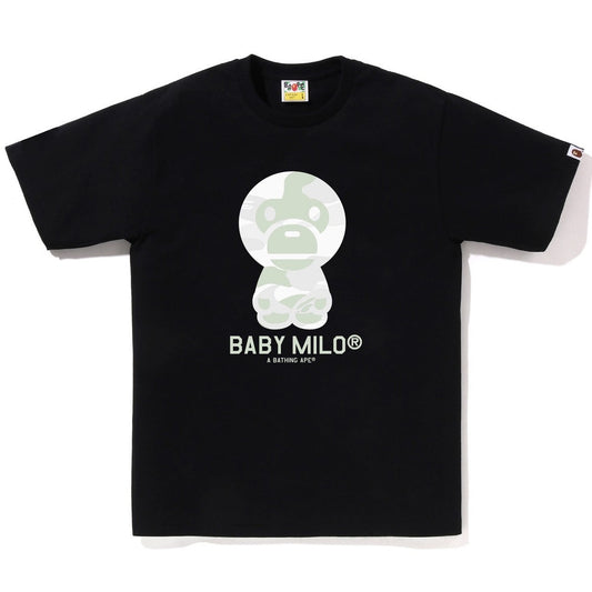 A BATHING APE BAPE CITY CAMO BABY MILO TEE BLACK