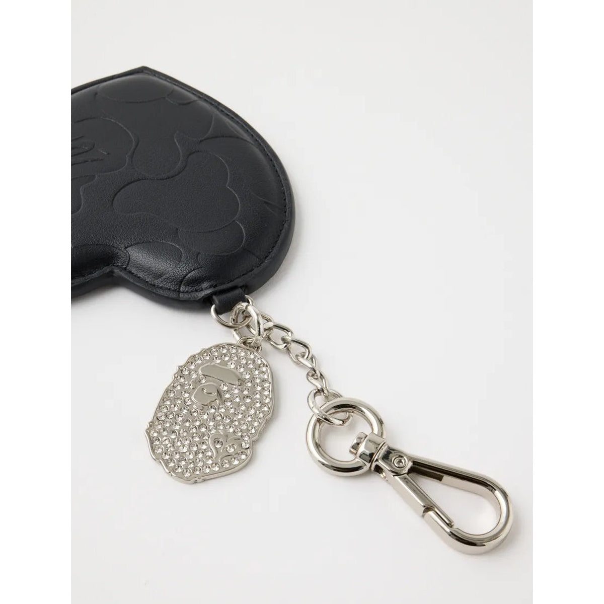 A BATHING APE LADIES' BAPE MOUSSYHEART MIRROR BLACK