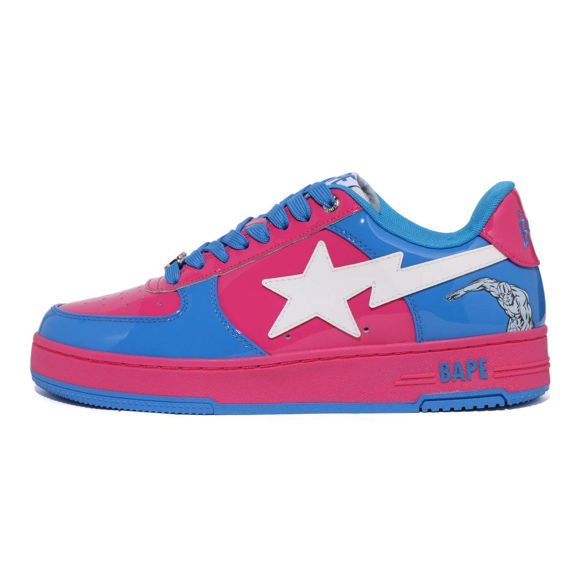 A BATHING APE BAPE STA BAPE F4 MARVEL THE FANTASTIC 4 GALACTUS & SILVER SURFER PINK