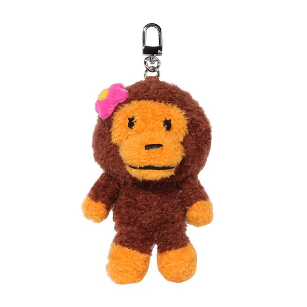 A BATHING APE BAPE BABY LISA PLUSH DOLL KEYCHAIN COIN BAG BROWN
