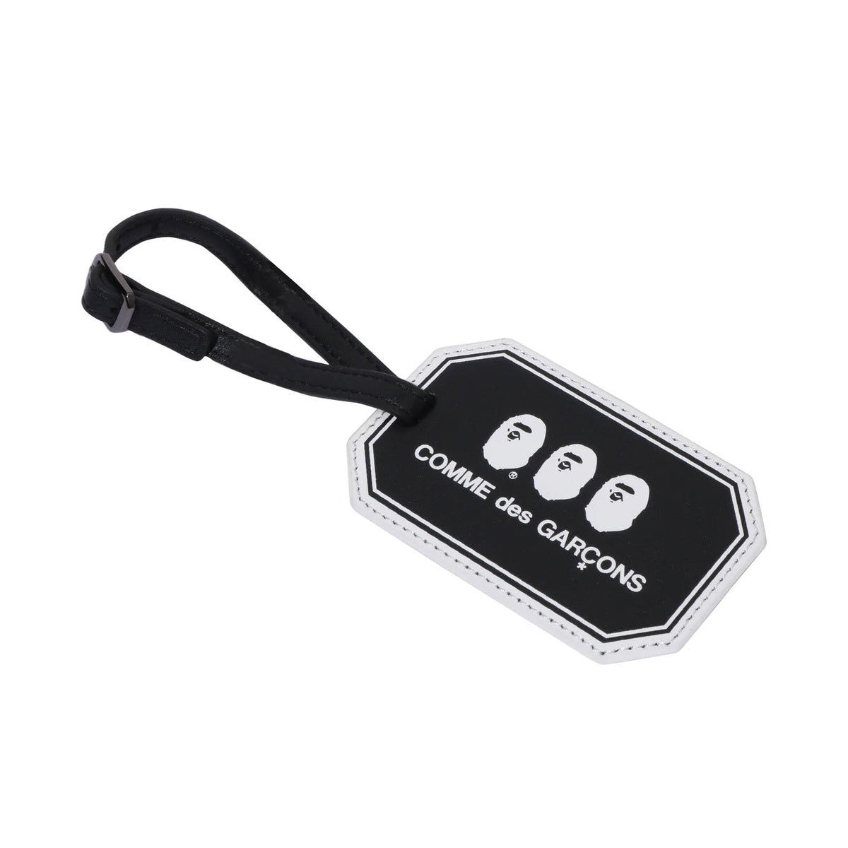 A BATHING APE BAPE × COMME des GARCONS CDG OSAKA BABY MILO LEATHER SHOULDER BAG BLACK