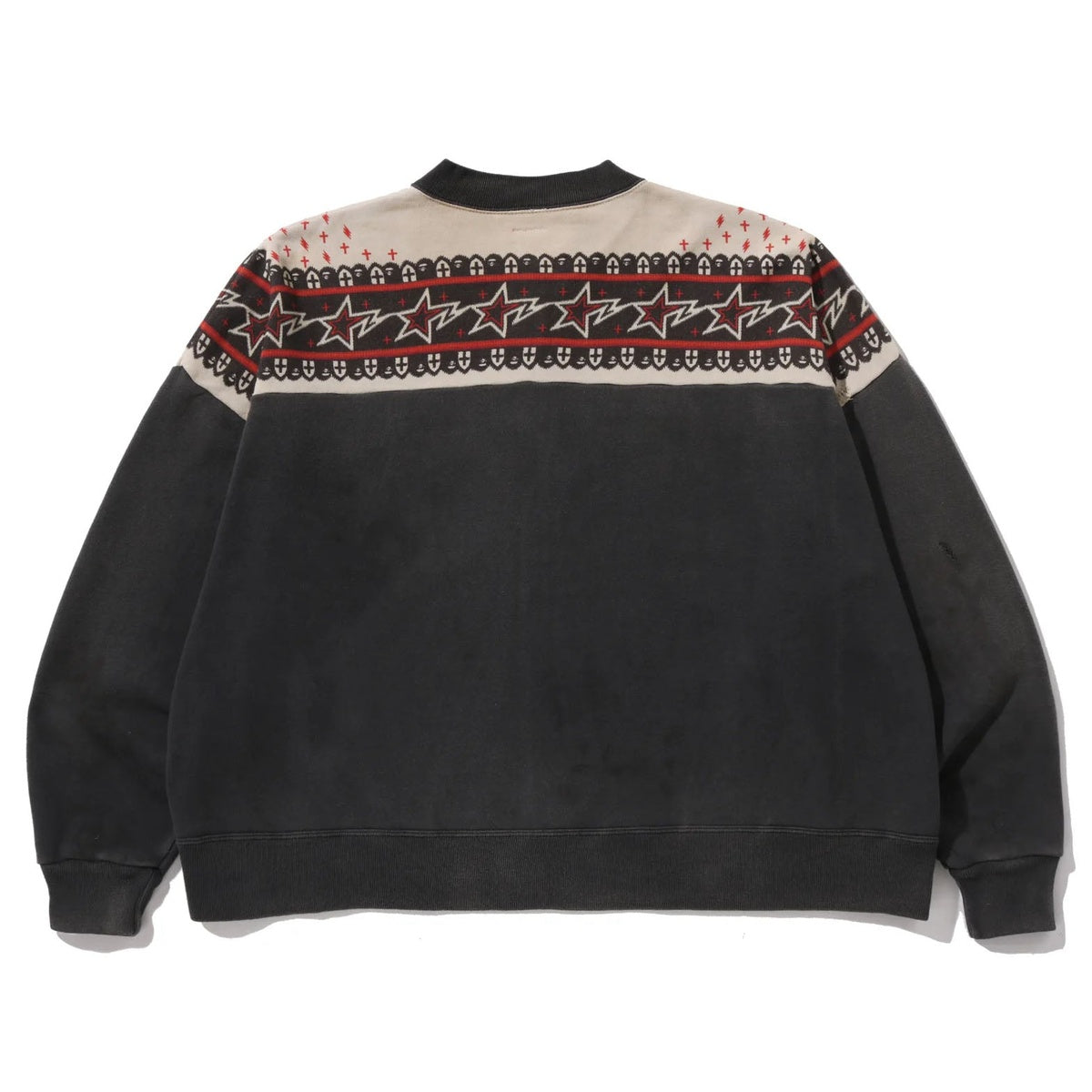 A BATHING APE BAPE SAINT MXXXXXX SWEAT JACKET CHARCOAL