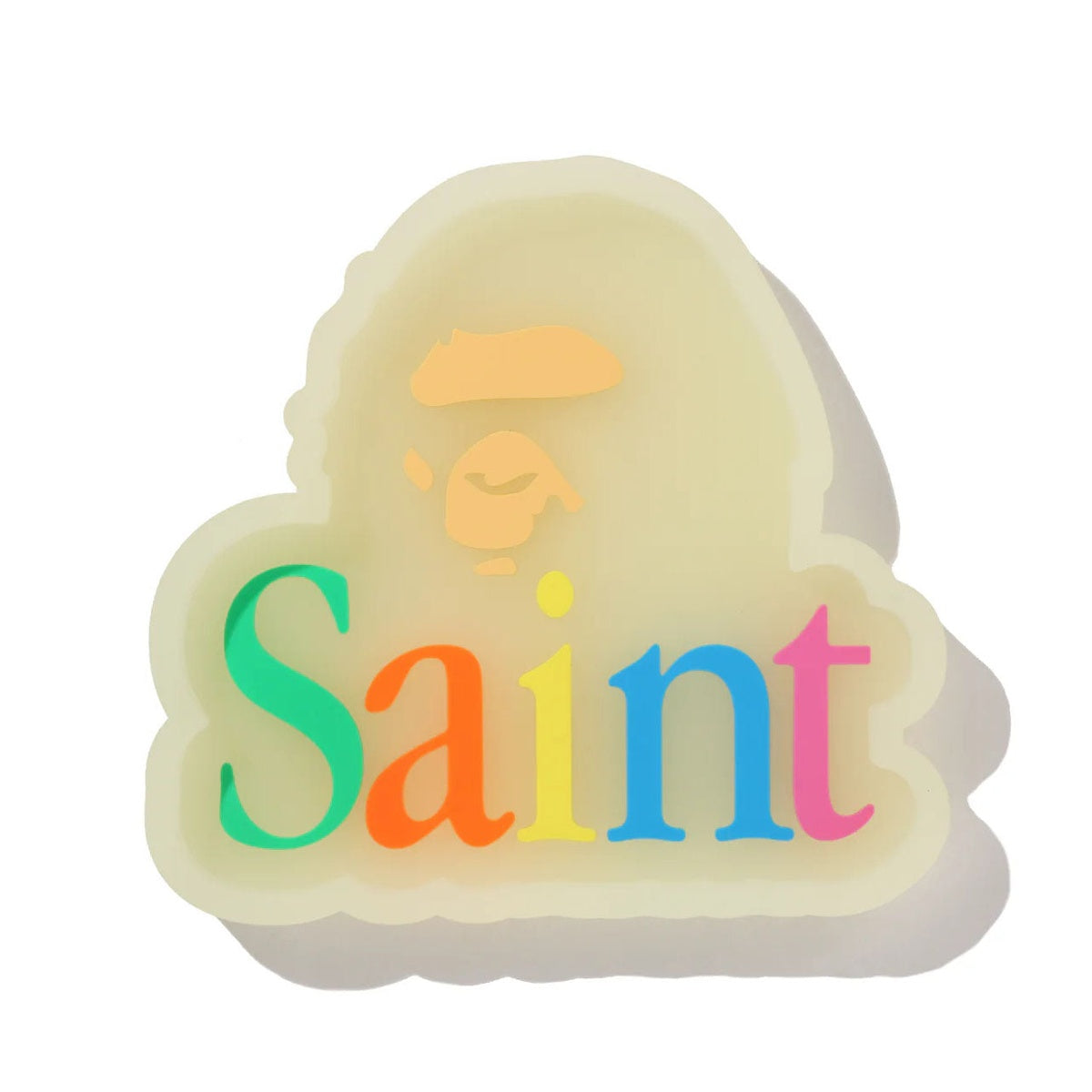 A BATHING APE BAPE SAINT MXXXXXX GLOW IN THE DARK TRAY GREEN