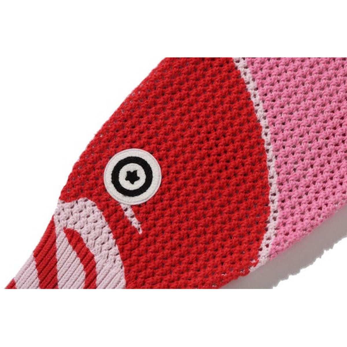 A BATHING APE BAPE ABC CAMO CROCHET SHARK RELAXED FIT FULL ZIP HOODIE PINK