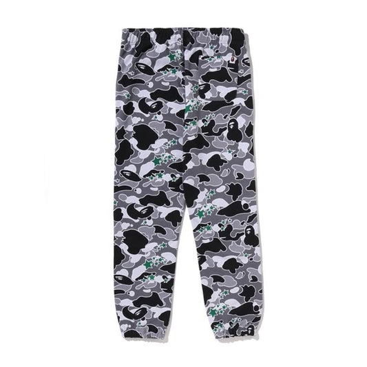 A BATHING APE BAPE HIDDEN STA CAMO SWEAT PANTS GRAY
