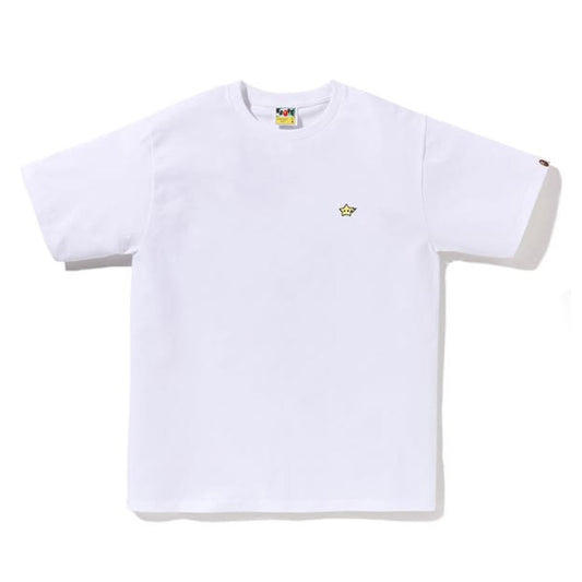 A BATHING APE BAPE MILO STA ONE POINT TEE WHITE