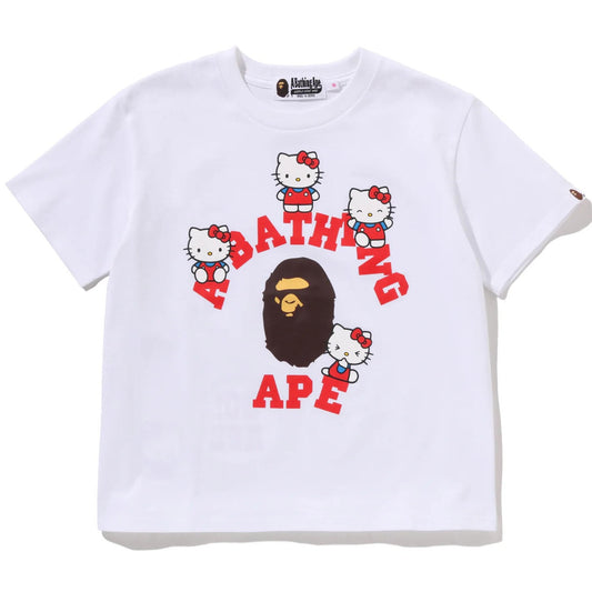 A BATHING APE BAPE SANRIO CHARACTERS MINI TEE HELLO KITTY WHITE