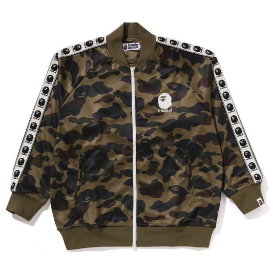 A BATHING APE BAPE 1ST CAMO RELAXED FIT TRACK JACKET GREEN