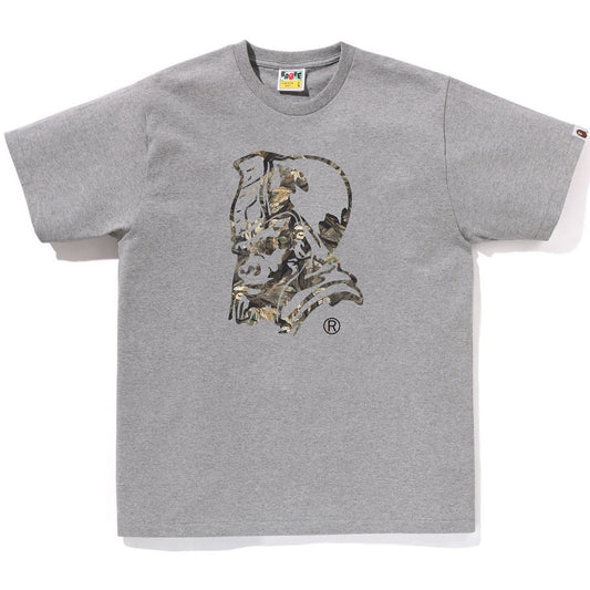 A BATHING APE BAPE TREE EDGE CAMO GENERAL TEE GRAY
