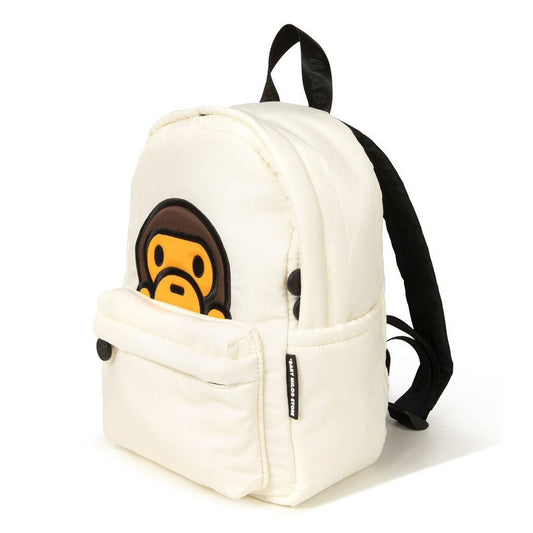 A BATHING APE BAPE BABY MILO STORE BABY MILO SMALL BACKPACK #1 IVORY