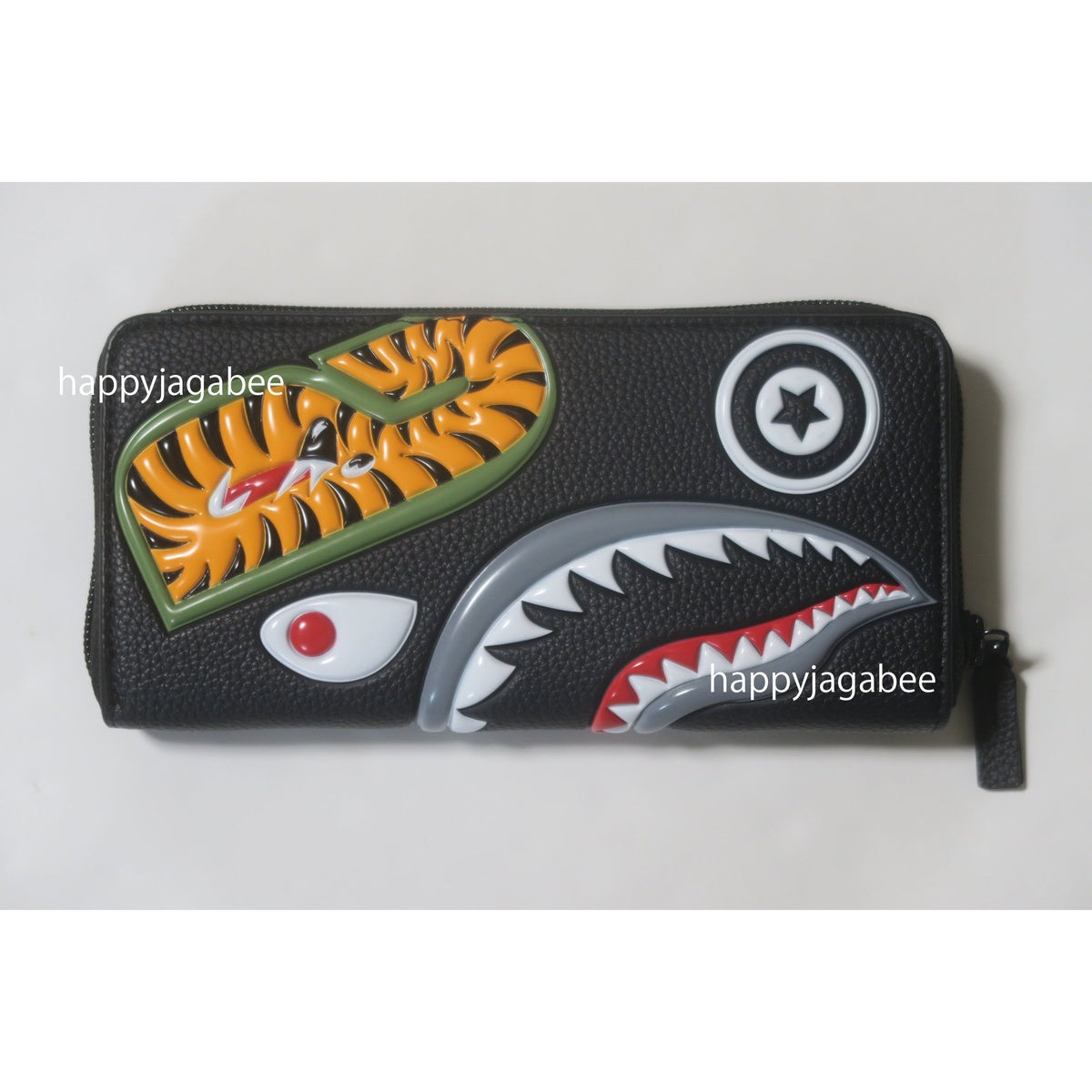A BATHING APE BAPE SHARK LONG WALLET