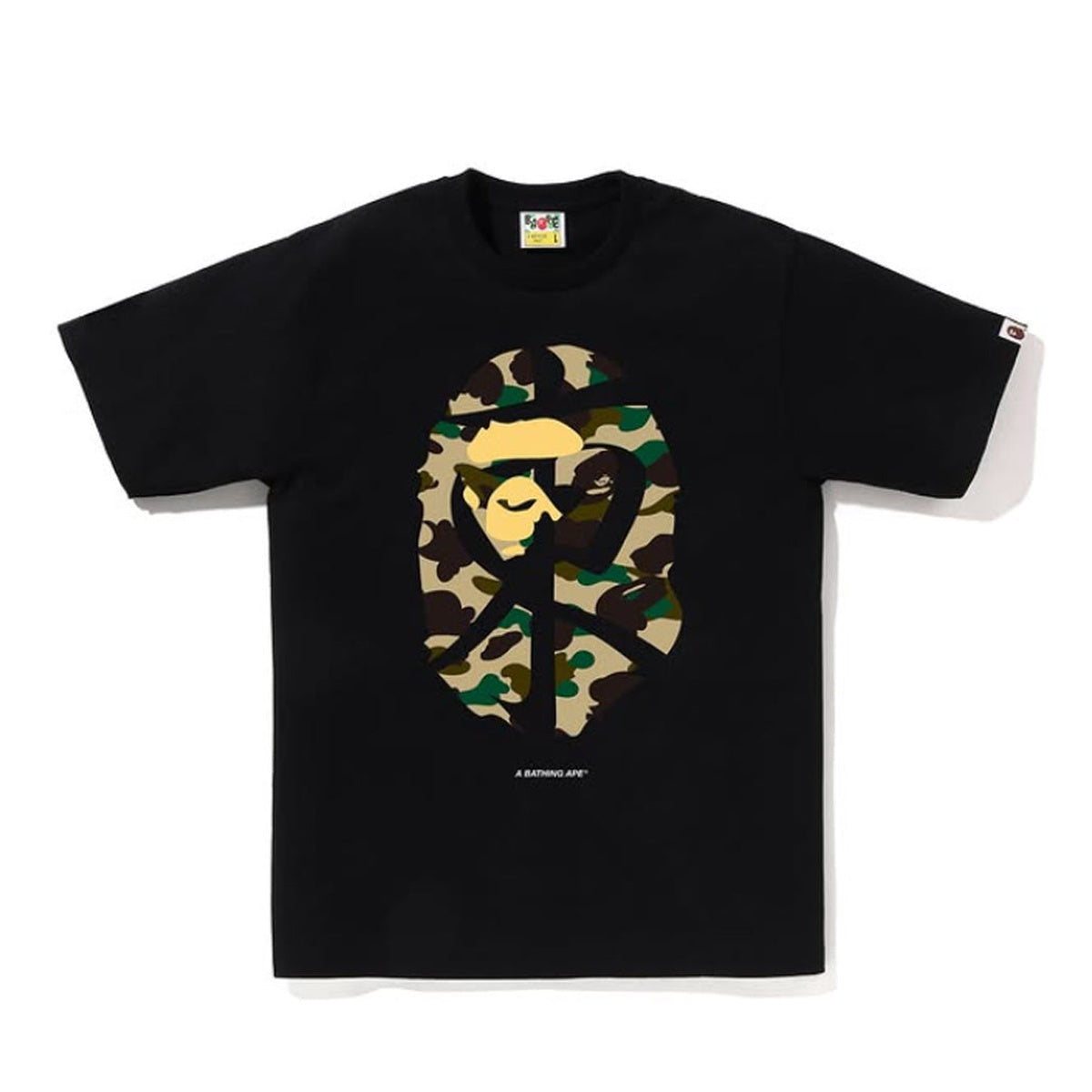 A BATHING APE BAPE 1ST CAMO TOKYO EXCLUSIVE APE HEAD TEE #2 BLACK