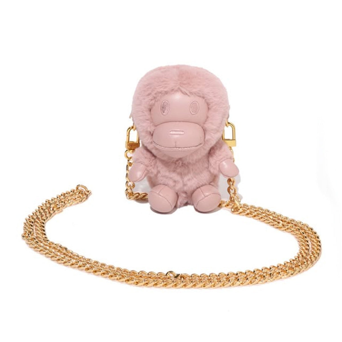 A BATHING APE BAPE LADIES' BABY MILO MINI SHOULDER BAG PINK
