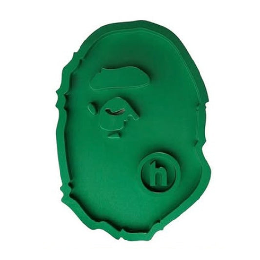 A BATHING APE BAPE HIDDEN APE HEAD ALUMINUM ASHTRAY GREEN