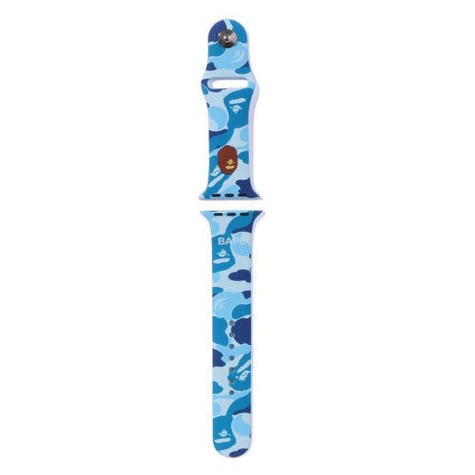 A BATHING APE BAPE ABC CAMO WATCH BAND FOR APPLE WATCH BLUE