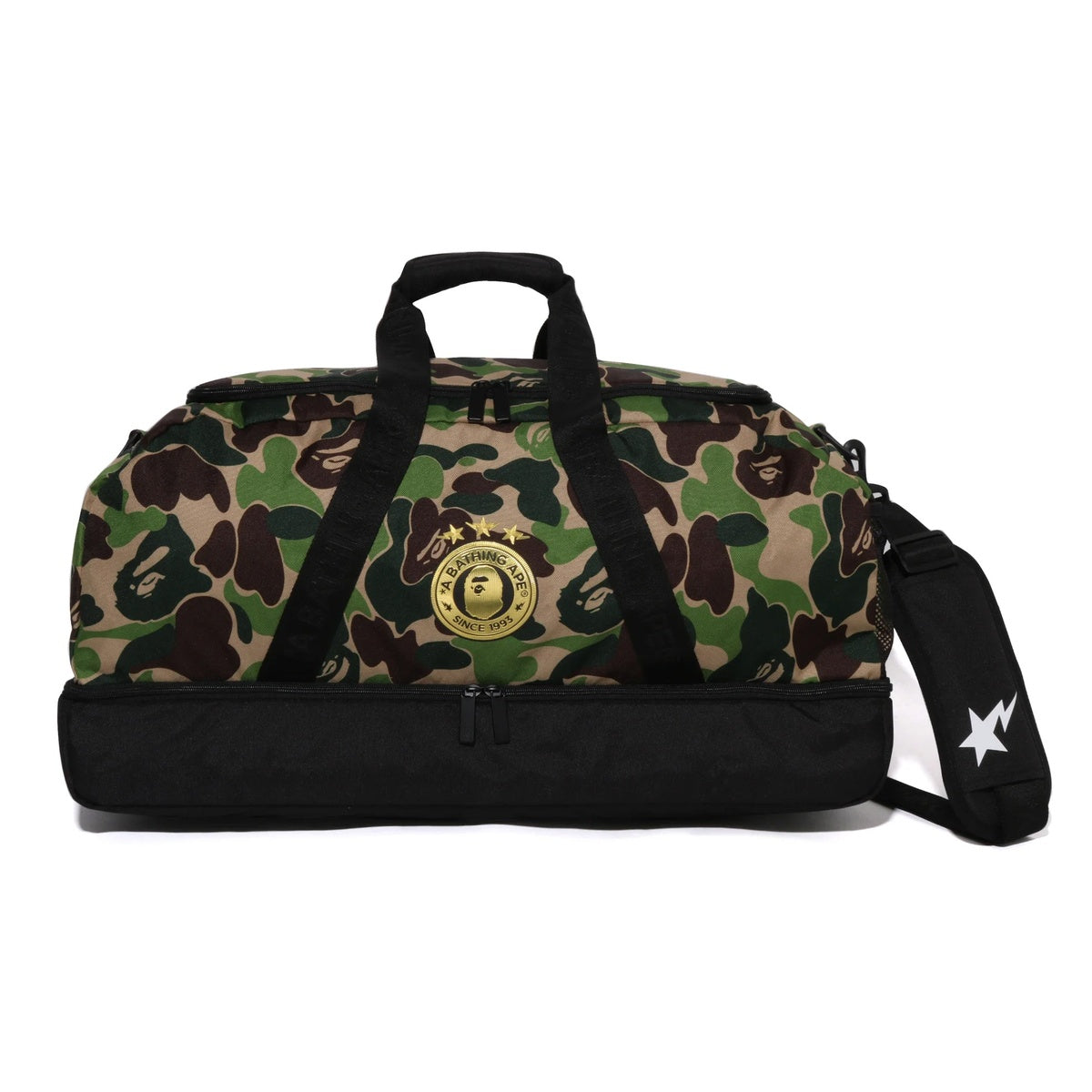 A BATHING APE BAPE ADIDAS - DUFFLE BAG GREEN