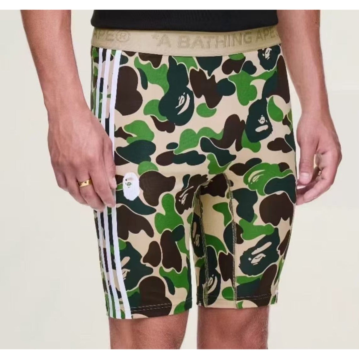 A BATHING APE BAPE ADIDAS - FB TIGHTS PINK