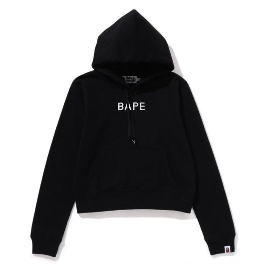 A BATHING APE Ladies' CRYSTAL BAPE PULLOVER HOODIE BLACK