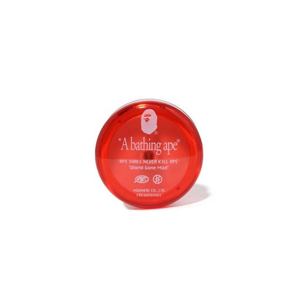 A BATHING APE BAPE FRESHTHINGS TRANSLUCENT YOYO RED