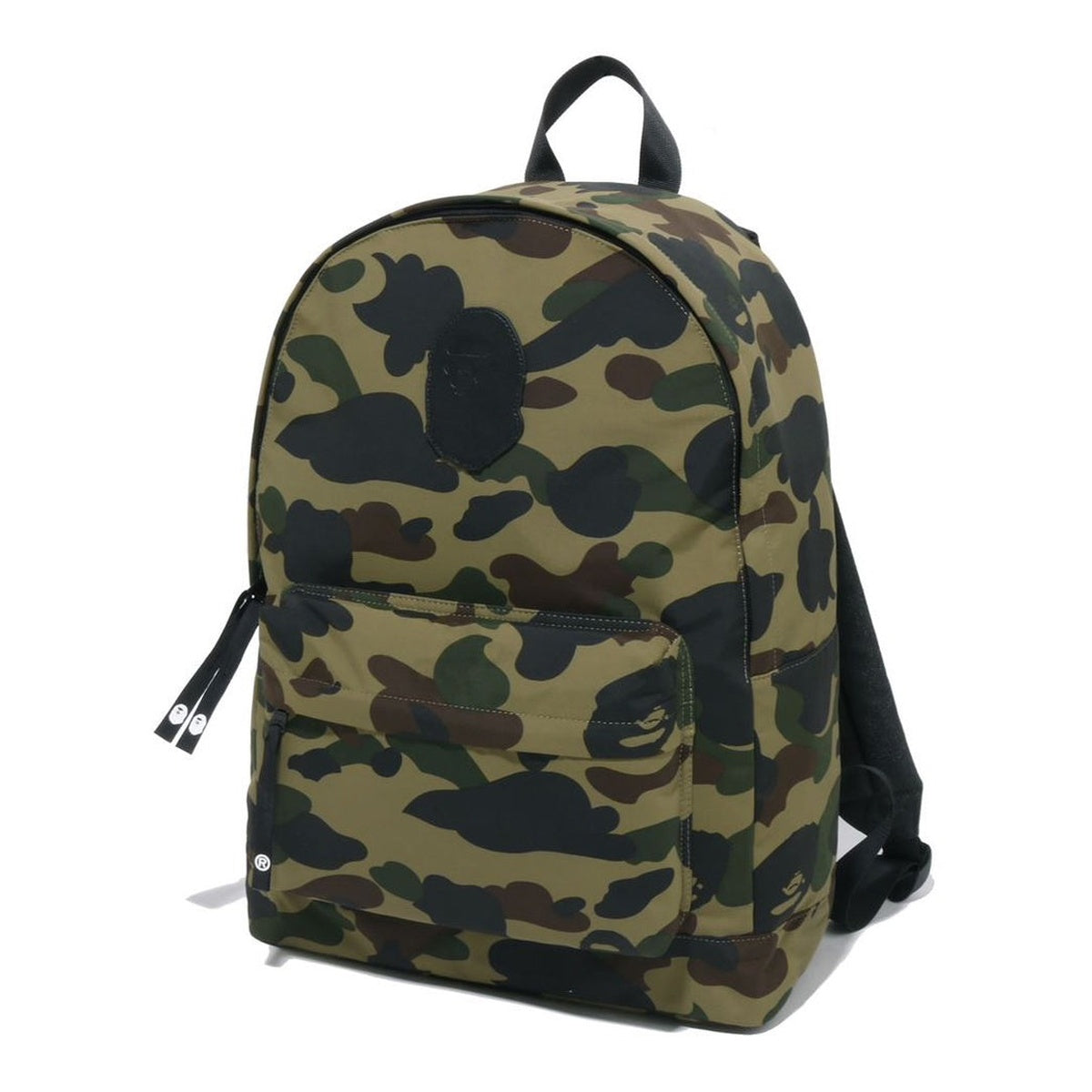 A BATHING APE BAPE 1ST CAMO APE HEAD PATCH DAYPACK TRAVEL GREEN