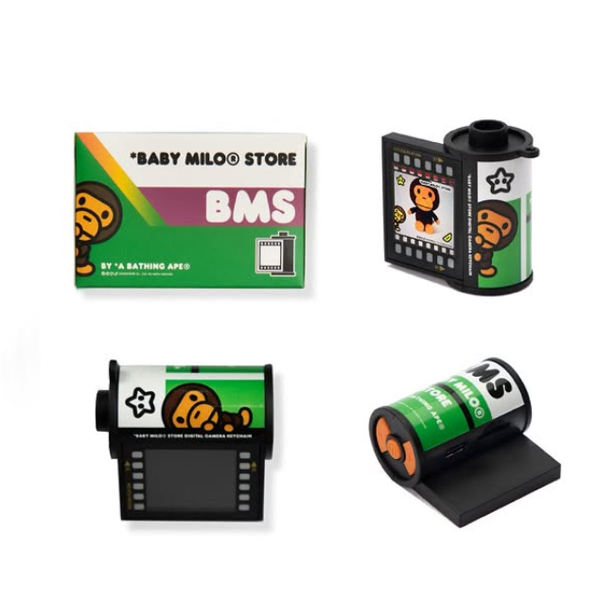 A BATHING APE BAPE BABY MILO STORE BABY MILO BLIND BOX DIGITAL CAMERA KEYCHAIN
