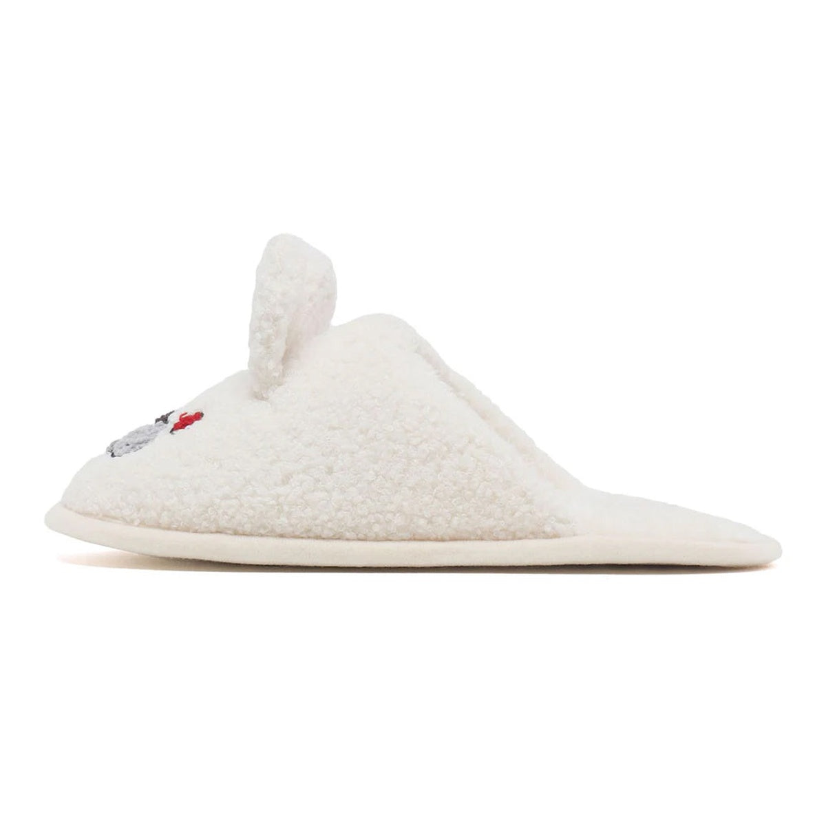 A BATHING APE BAPE - APEE BABY DOPPY & BABY CORE FURRY SLIPPER WHITE