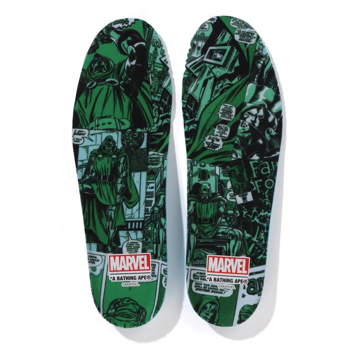 A BATHING APE BAPE STA BAPE F4 MARVEL THE FANTASTIC 4 DR.DOOM GREEN